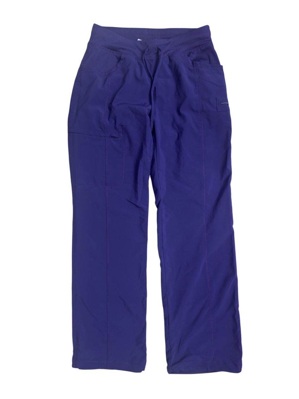 Cherokee Infinity Women’s Straight Leg 4 Pocket Grape Scrub Pants EUC small